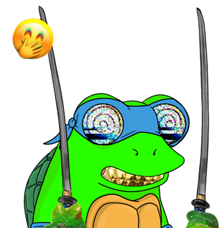 blue turtle schizo frog